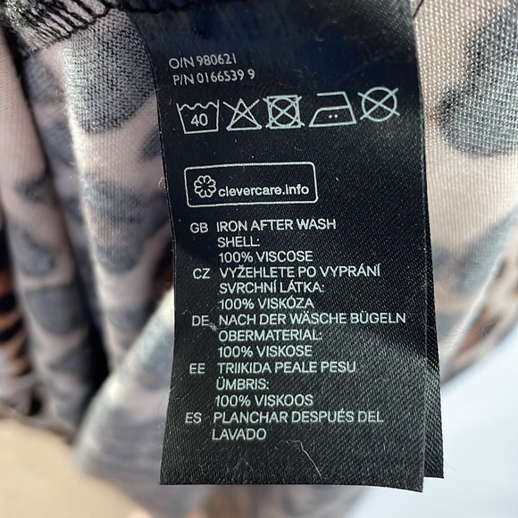 H&M Soft Brown and Cream Leopard Print Tank Bodycon Maxi Dress - Size XS - Picture 11 of 12